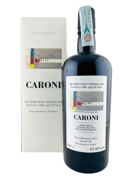 Caroni 1996 Velier 20 Jahre Alt 100 Proof Heavy