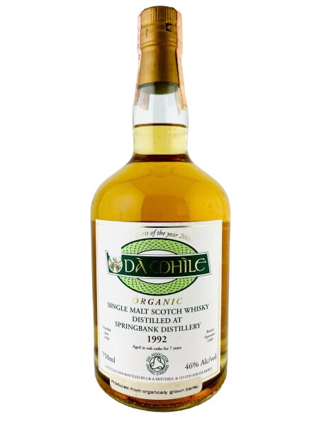 Springbank 1992 Da Mhile 7 Jahre Alt Organic