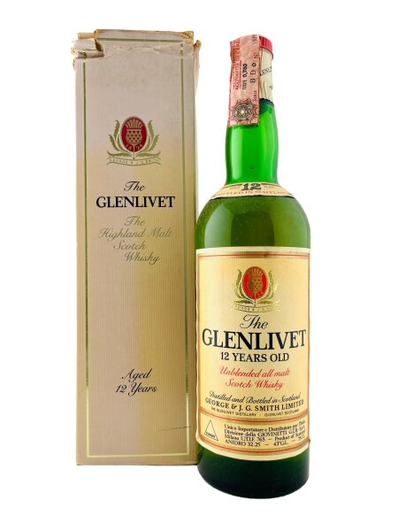 Glenlivet 1980s 12 Jahre Alt Giovenetti Import