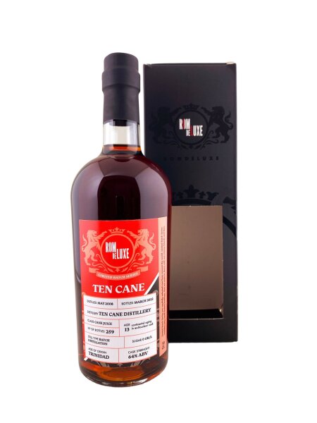 Ten Cane 2008 13 Jahre Alt Limited Batch Series