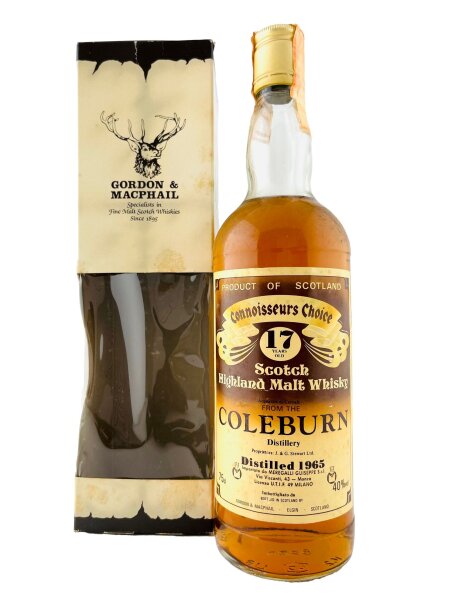 Coleburn 1965 17 Year Old Connoisseurs Choice