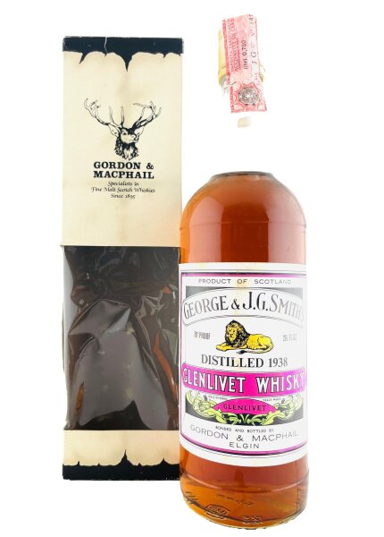 Glenlivet 1938 Licensed Bottling George & J.G. Smiths