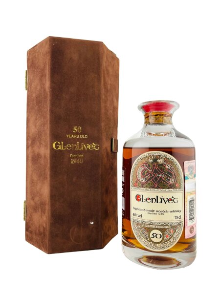 Glenlivet 1940 50 Jahre Alt Book of Kells Dekanter