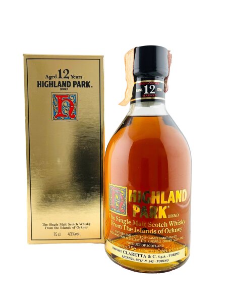 Highland Park 1980s 12 Jahre Alt Dumpy Claretta Import The Single