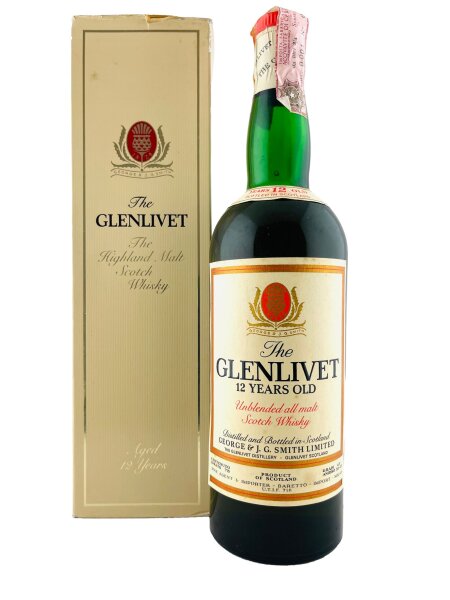 Glenlivet 1970s 12 Jahre Alt Baretto Import