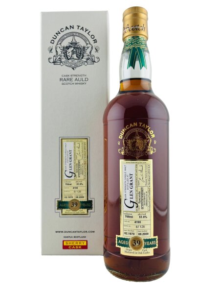 Glen Grant 1970 39 Jahre Alt Rare Auld Sherry Cask