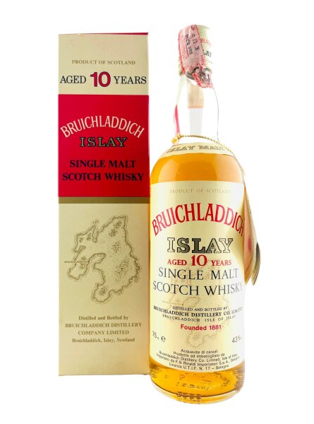Bruichladdich 1980s 10 Year Old Rinaldi Import