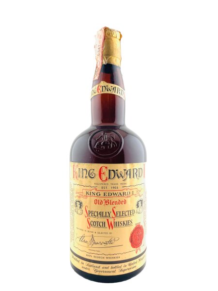 King Edward I. 1960s Rossi Import Cream Label