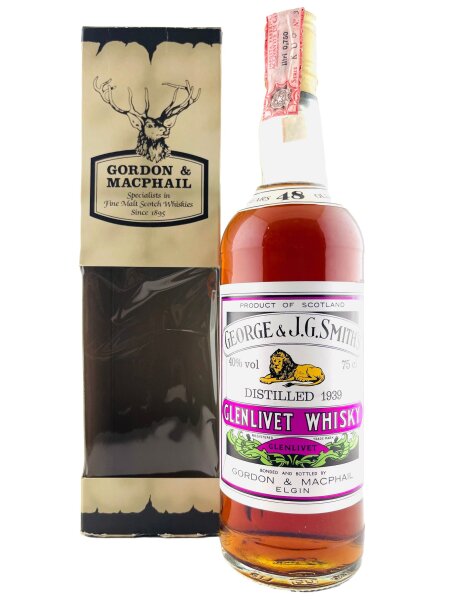 Glenlivet 1939 48 Year Old George & J.G. Smith