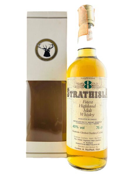 Strathisla 1980s 8 Jahre Alt Licensed Bottling Pinerolo Import