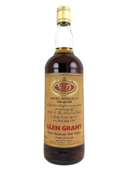 Glen Grant 1948/1961 Royal Marriage 1981 Pinerolo Import