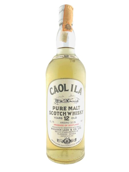 Caol Ila 1970s 12 Year Old Bulloch Lade White Label