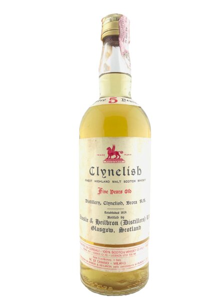 Clynelish 1970s 5 Year Old Di Chiano Import (written number)