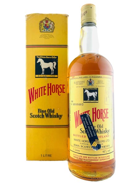 White Horse 1980s Fine Old Scotch Whisky Duty Free Singapore Airport