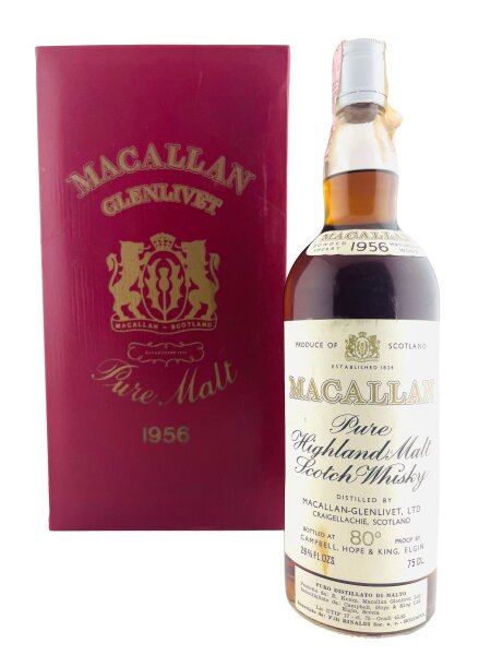 Macallan 1956 Campbell Hope & King 80 Proof​ Rinaldi Import 75.7cl
