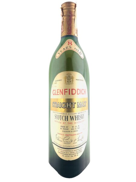 Glenfiddich 1960s 8 Year Old Straight Malt Gancia & Savas Import