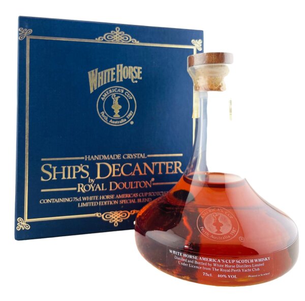 White Horse Americas Cup Ship Dekanter 1987