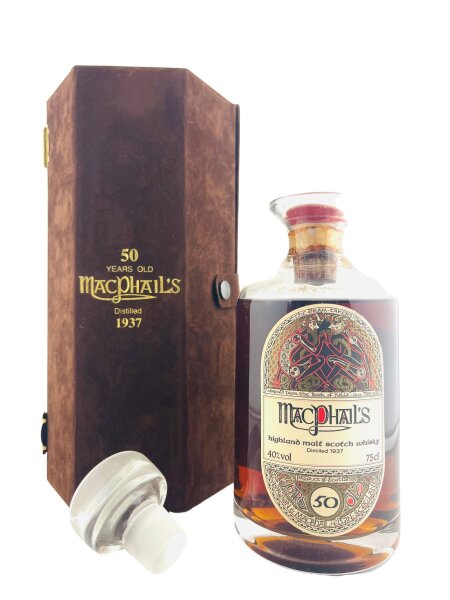 MacPhails 1937 50 Jahre Alt Book of Kells Dekanter