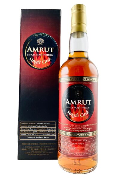 Amrut 2009 4 Jahre Alt Single PX Sherry Cask #2701