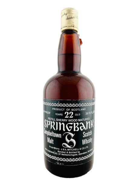 Springbank 1970s 22 Jahre Alt Dumpy
