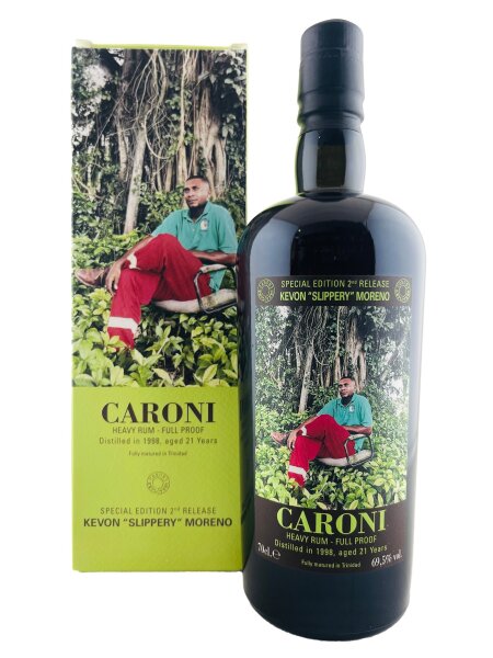 Caroni 1998 Velier Full Proof Heavy Empolyees 2nd Release Kevon "Slippery" Moreno