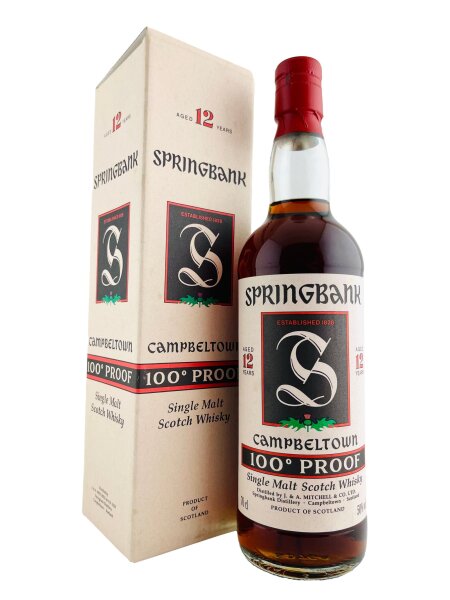 Springbank 1990s 12 Jahre Alt Green Thistle 100 Proof