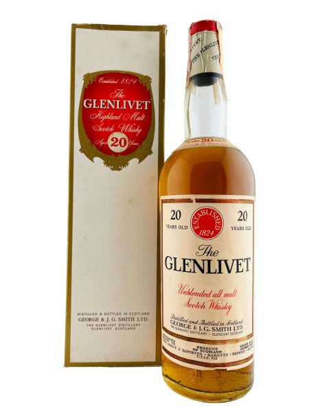 Glenlivet 1970s 20 Year Old Baretto Import