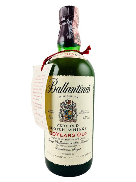 Ballantines 30 Year Old 1980 Release Spirit Import