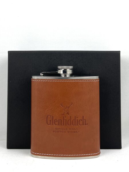 Glenfiddich Flachmann mit Trichter und Becher