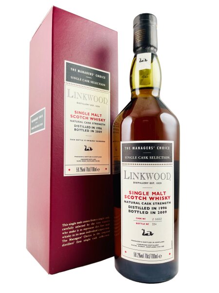 Linkwood 1996 12 Jahre Alt The Managers Choice