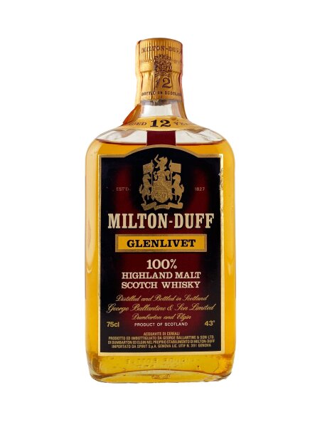 Miltonduff 1980s 12 Jahre Alt Spirit Import