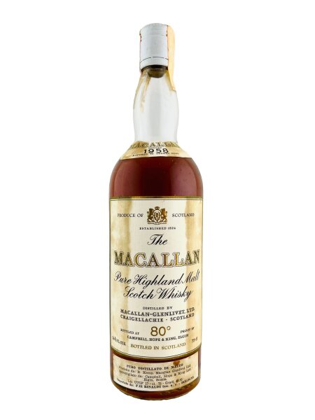 Macallan 1958 Over 15 Jahre Alt Cambell Hope & King 80 Proof