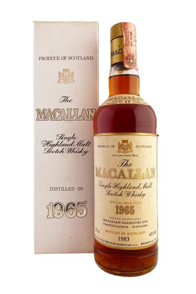 Macallan 1965 17 Jahre Alt Rinaldi Import