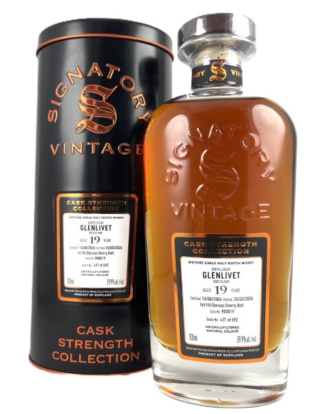 Glenlivet 2006 19 Jahre Alt Cask Strength Collection