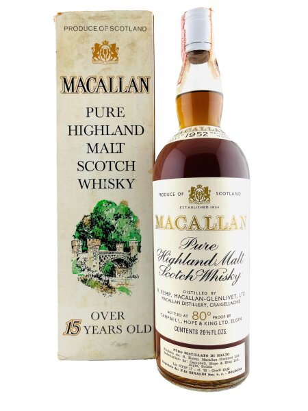 Macallan 1952 Campbell Hope & King 80 Proof Rinaldi Import