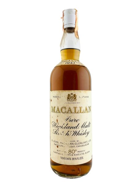 Macallan 1947 Campbell Hope & King 80 Proof