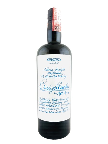 Craigellachie 1983 Handwritten Label