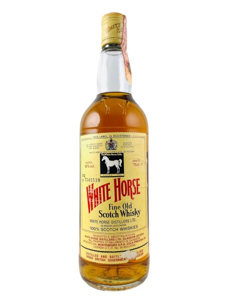 White Horse 1980s Fine Old Scotch Whisky Montenegro Import