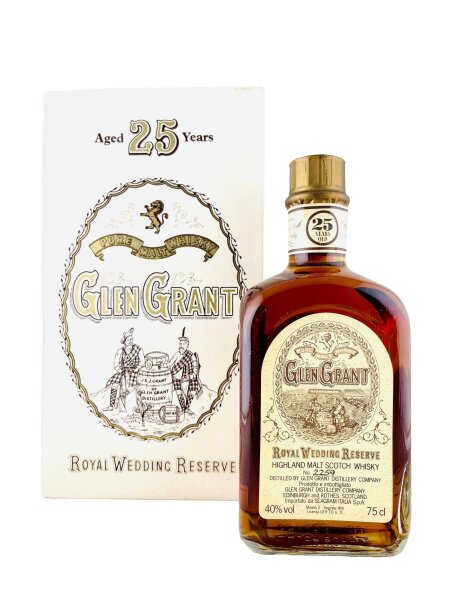 Glen Grant 1981 25 Year Old Royal Wedding Reserve Seagram Italia Import