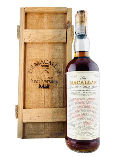 Macallan 1962 25 Jahre Alt Anniversary Malt