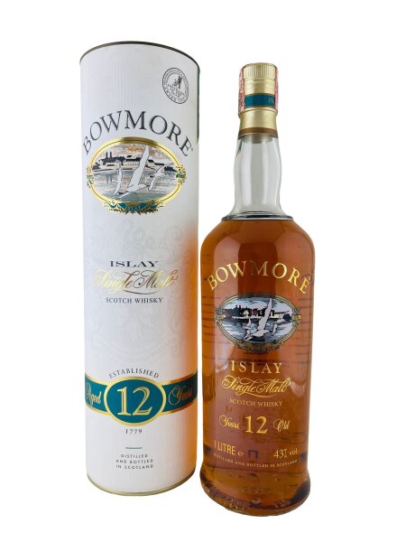 Bowmore 1980s 12 Year Old Screen Print 1L