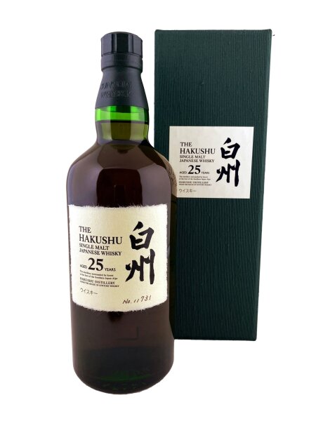 Hakushu 25 Year Old New Box