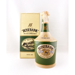 Rosebank 1980s 15 Year Old Full Proof Spode Decanter Zenith Import
