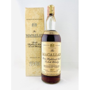 Macallan 1961 Campbell, Hope and King 80 Proof