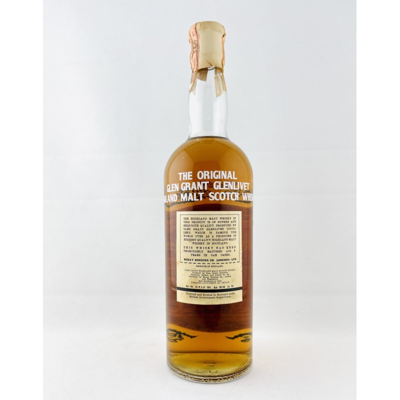 Glen Grant 1960s 8 Year Old Licensed Bottling Giovinetti Import