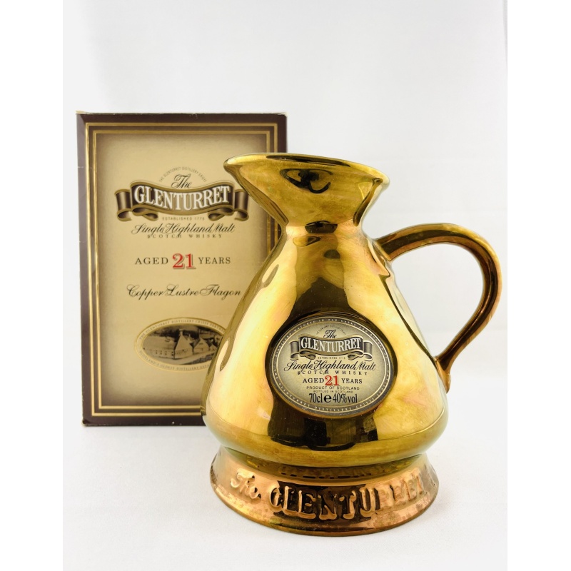 Glenturret 21 Year Old Copper Lustre Flagon