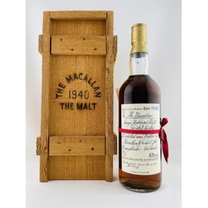 Macallan 1940 Handwritten Label