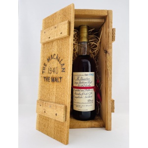 Macallan 1940 Handwritten Label