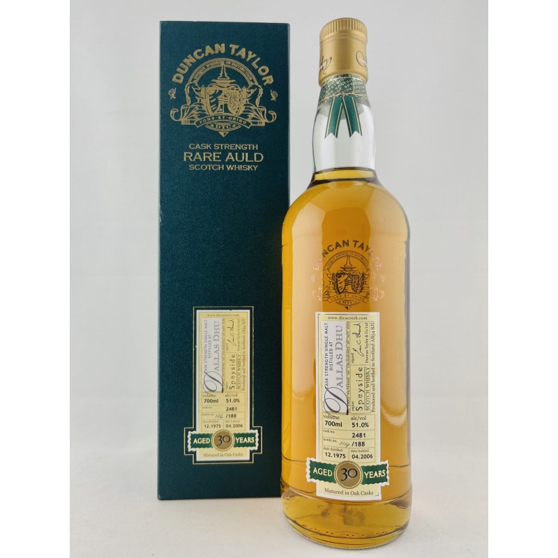 Dallas Dhu 1975 30 Year Old Rare Auld