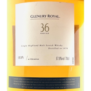Glenury Royal 1970 36 Year Old Cask Strength